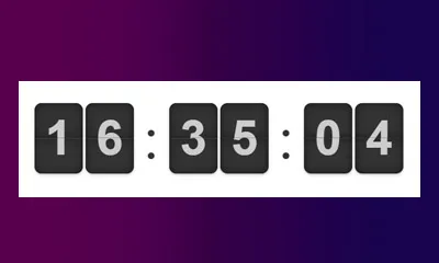 3D Flip Clock